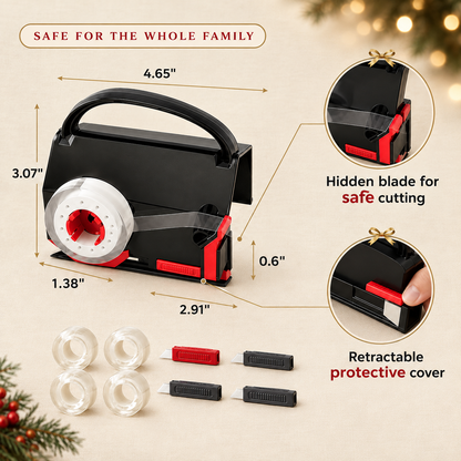 WrapMate™ 2-in-1 Gift Wrapping Cutter & Tape Dispenser